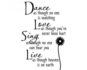 From $15 for a Dance Quote Wall Decal In Black or White