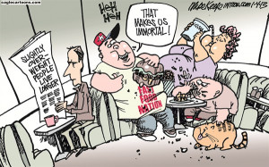 Fast Food Obesity Political Cartoon