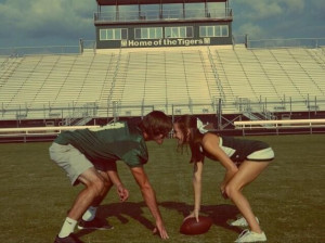 Typical cheerleader football player couple... I'm a cheerleader, can I ...
