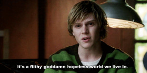 ahs, american horror story, evan peters, hopeless, horror, quote, tate ...