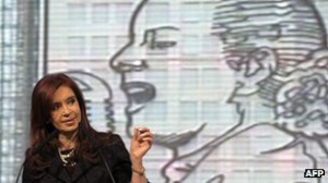 Some draw comparisons between President Cristina Fernandez and Evita