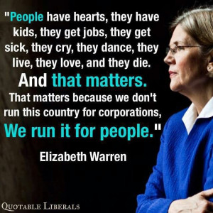 Elizabeth Warren quote. 