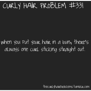 Curly hair problems... always! Makes it hard for dance!