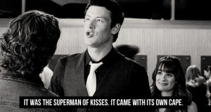 ... finchel, finn, glee, kisses, quote, rachel berry, st berry, superman
