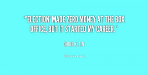 ... ' made zero money at the box office, but it started my career