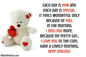 Each day is new and each day is special,