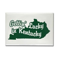 Gettin' Lucky in Kentucky Rectangle Magnet for