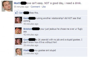 Funny & Awkward Facebook Status Comments