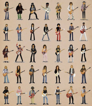 Can You Name All the Famous Guitarists in this Poster?