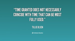 Time granted does not necessarily coincide with time that can be most ...