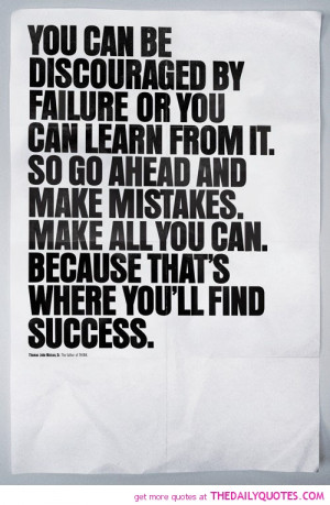 And Failure Quotes...