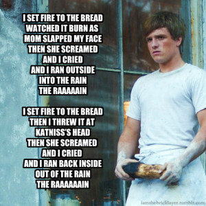 song book The Hunger Games Josh Hutcherson Peeta Mellark hunger games ...