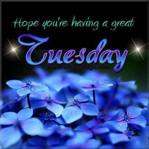 Hope your having a great Tuesday