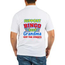 Support Bingo Grandma Golf Shirt [Both Sides] for