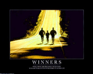 WINNERS Running Family Motivational Poster - Inspirational Jogging ...