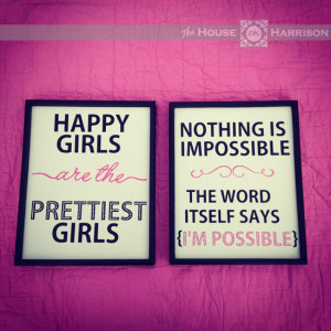 are the perfect inspirational pieces of art for my little glamour girl ...