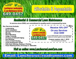 ... Lawn Care Business Flyer Template Added Funny Quotes, Quotes Contact