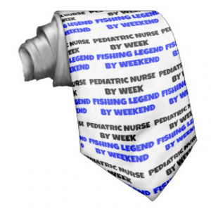 Fishing Legend Pediatric Nurse Custom Tie