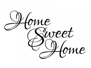 Wall Quote Home Sweet Home Vinyl Wall Decal #2 Graphics Home Decor