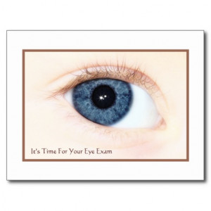 eye_exam_appointment_reminder_baby_blue_eye_postcard ...