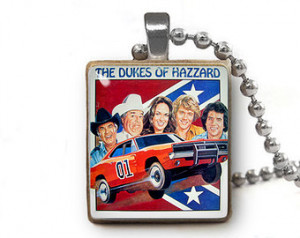 Dukes of Hazzard Handmade Scrabble Pendant with silver plated ball ...