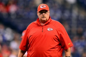 2014; Indianapolis, IN, USA; Kansas City Chiefs head coach Andy Reid ...