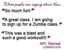 ... That was a blast and such a good workout!!!' NPL Retreat Zumbathon