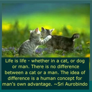 ... difference is a human concept for man's own advantage. - Sri Aurobindo