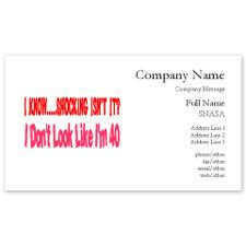 don't look 40 Business Cards for