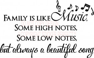 music, some high notes, some low notes, but always a beautiful song ...