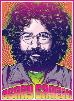 Jerry Garcia Pop Art Print by Jim Zahniser