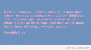 Meredith Grey from Grey`s Anatomy quote