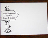 Funny Feedback Cards For Bride And Groom Wedding Guestbook Cards Words ...