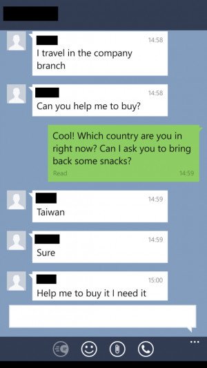 Wong was tickled by this, and decided to engage him in a conversation ...