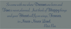 Peter Pan Quotes So Come With Me Peter pan quot