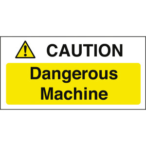 Machine Shop Safety Warning Signs