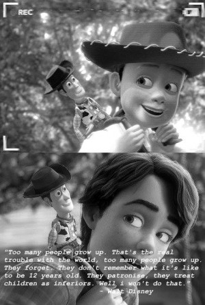 ... Disney Movies, Walt Disney, Disney Quotes, Toy Story, Growing Up