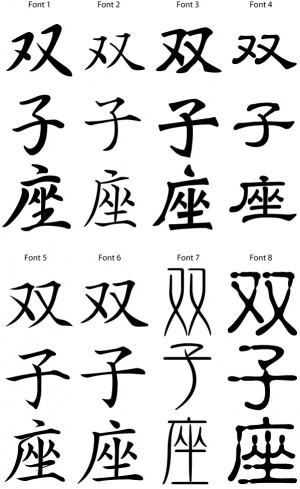 Japanese Kanji For Gemini Download Symbols Buy Tattoo Stencil picture