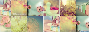 girly pastel collage facebook cover