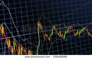 Charts and quotes on display. Display of Stock market quotes. Stock ...