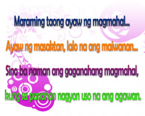 Tagalog Love Quotes and Saying - Love Hurts