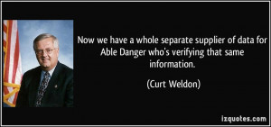 More Curt Weldon Quotes