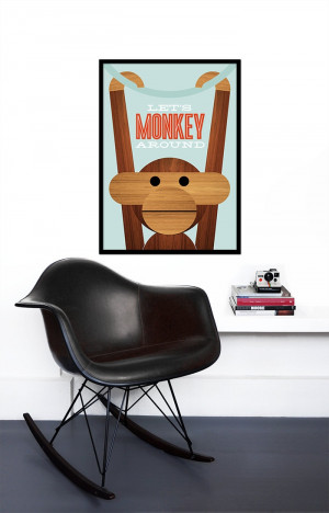 leilahamzaoui 'Let's Monkey Around' is now available in a large 50 x ...