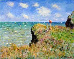 Claude Monet, The Cliff Walk, Pourville, 1882, oil on canvas, The Art ...