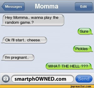 ... ... cheese. / funny pictures :: mom :: pregnant :: texting :: games