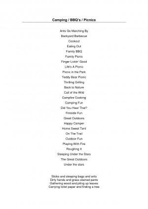 camping bbqs picnics quotes phrases and poems by xiaopangnv