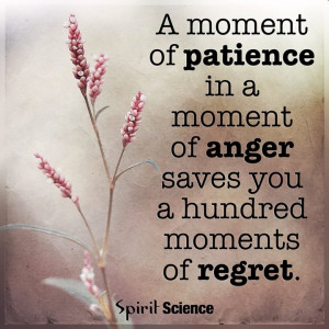moment of patience in a moment of anger saves you a hundred moment ...