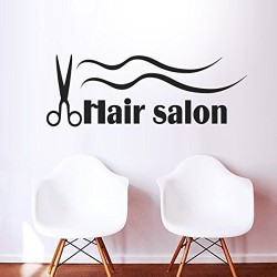 Hair Salon Wall Quotes Hair Stylist Scissors Wall Stickers For Salon ...