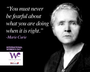 Happy Women's Day - Marie Curie