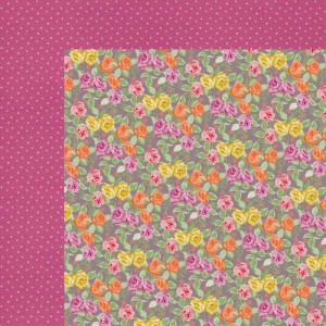 ... - Flora Delight Collection - 12 x 12 Double Sided Paper - Enchanting